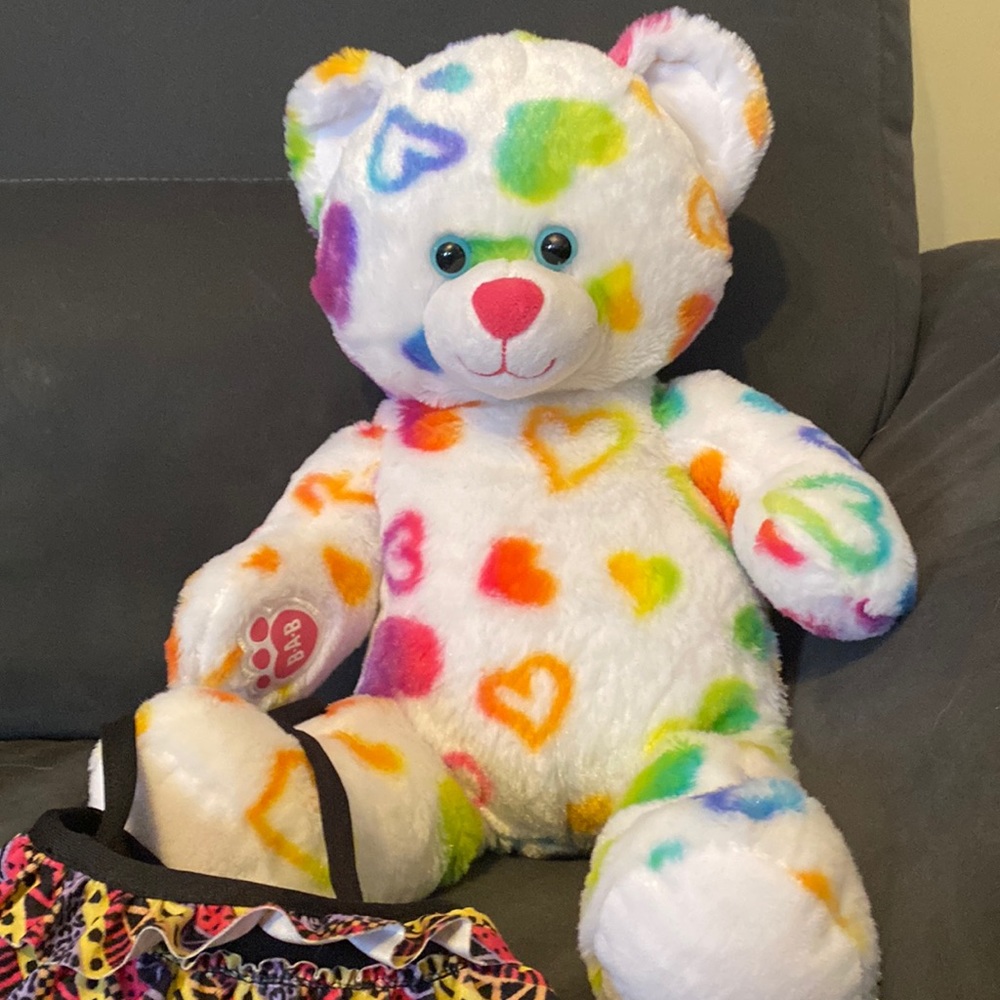 Rainbow Hearts BAB Bear with Bikini Bathing Suit